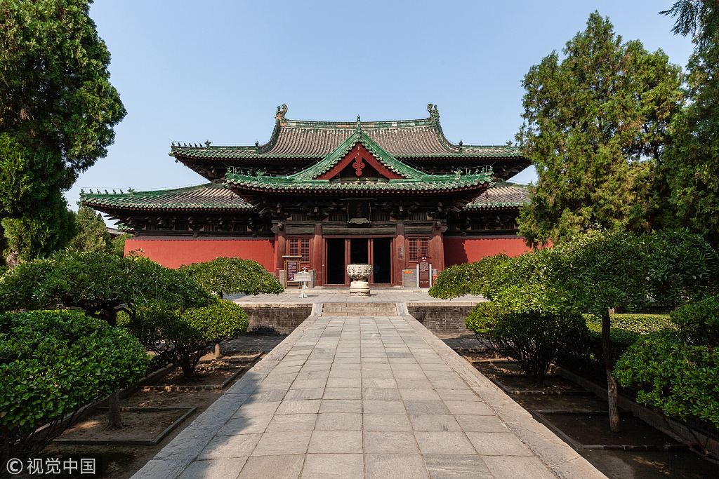 A scenic view of Longxing Temple Heritage