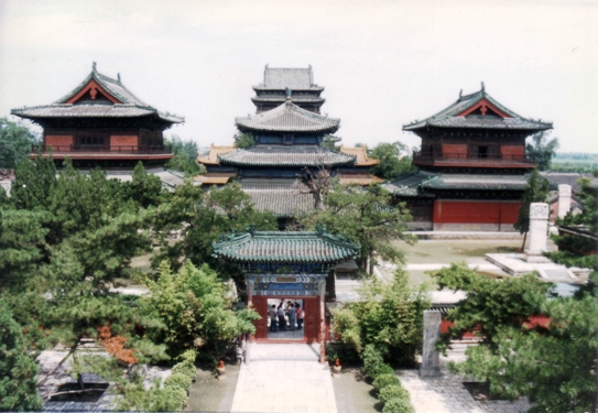 A scenic view of Longxing Temple Heritage