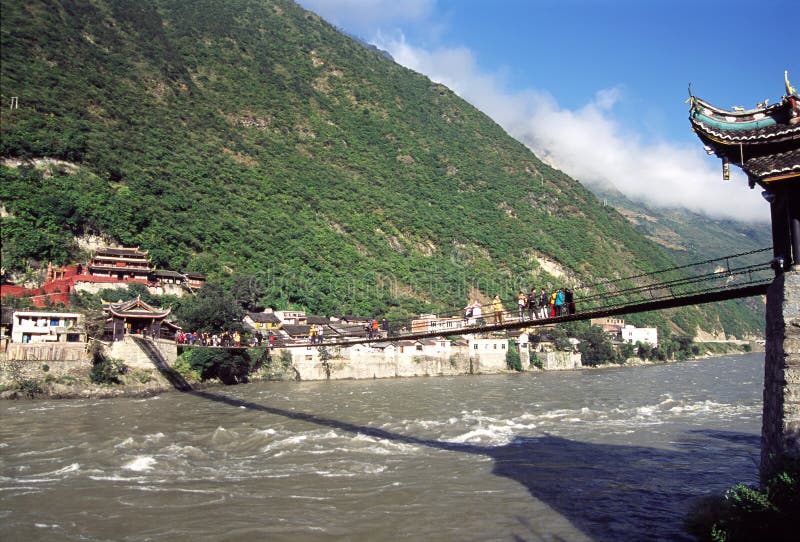 A scenic view of luding bridge