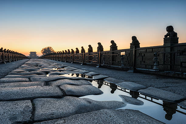 A scenic view of lugou_bridge_wanping_city