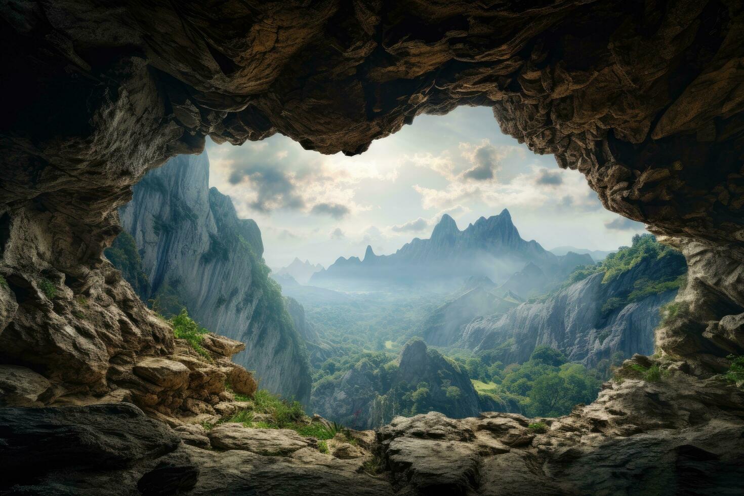 A scenic view of luobi_cave