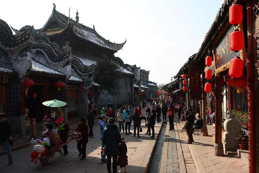 A scenic view of luodai ancient town