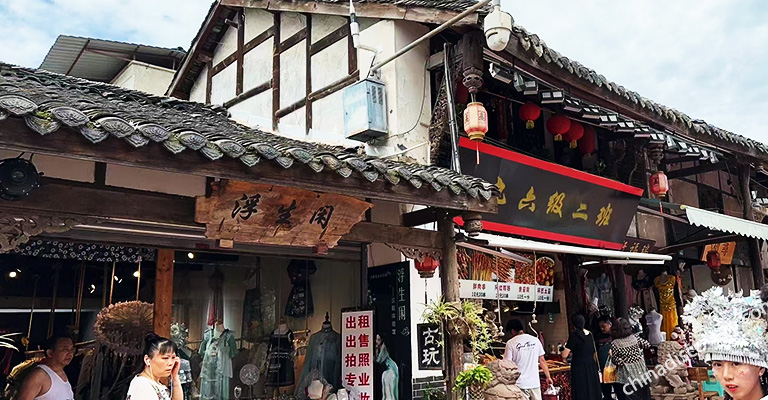 A scenic view of luodai hakka village