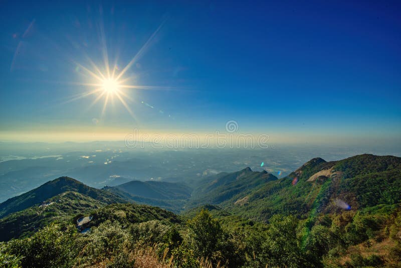 A scenic view of luofu mountain