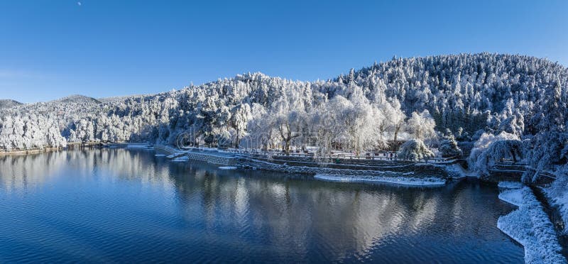 A scenic view of Lushan Scenic Area