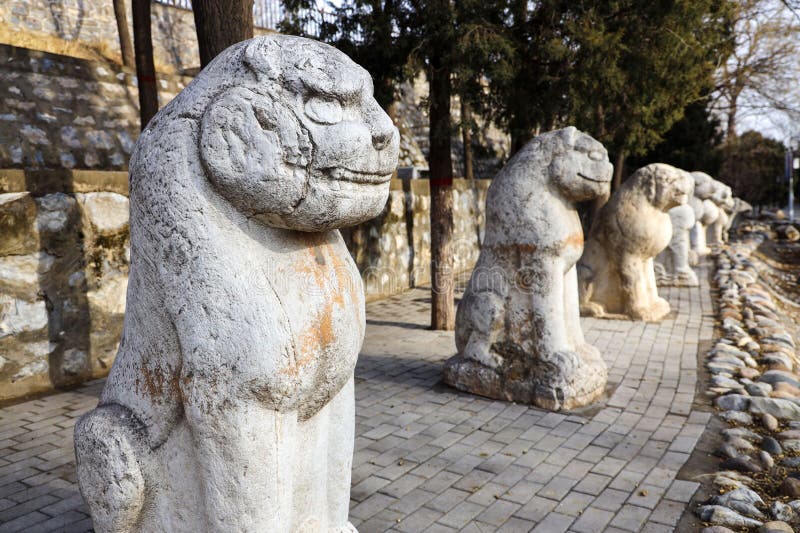 A scenic view of Mancheng Han Tombs