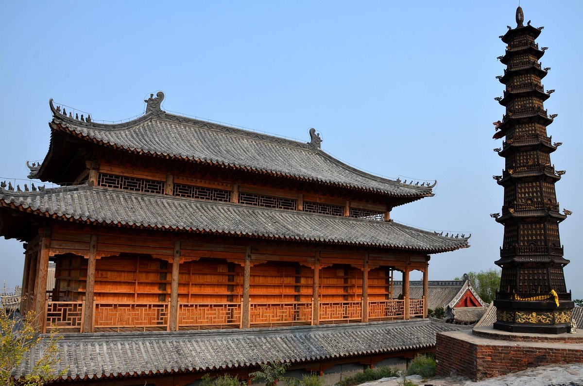 A scenic view of Mancheng Han Tombs