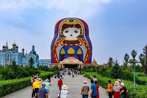 A scenic view of manzhouli_sino_russian_border_tourism_area