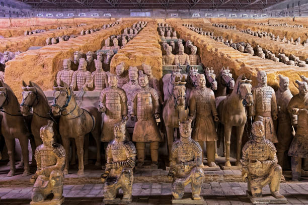 A scenic view of mausoleum_of_emperor_qin_shi_huang