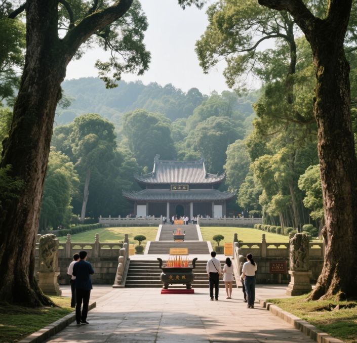 A scenic view of Mausoleum Of Emperor Yan