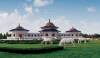 A scenic view of mausoleum_of_genghis_khan