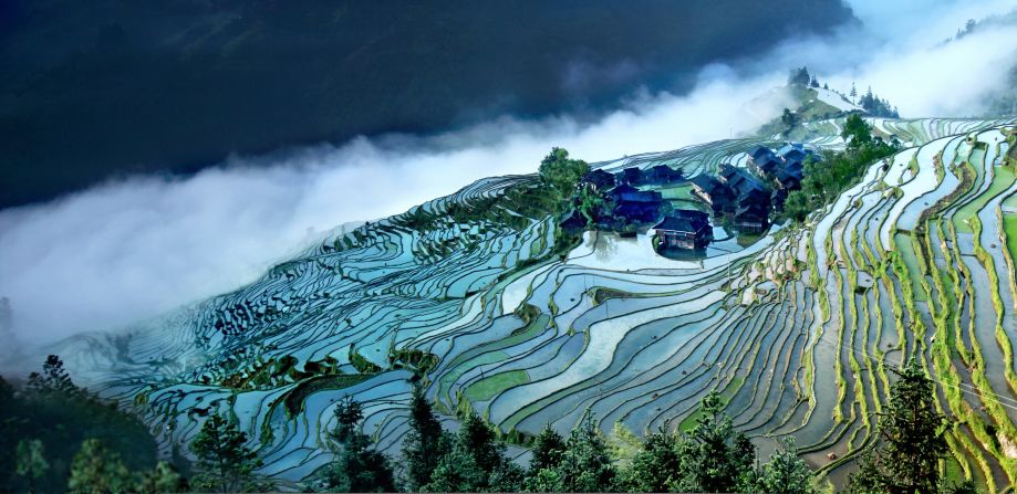 A scenic view of meihuazhou scenic area