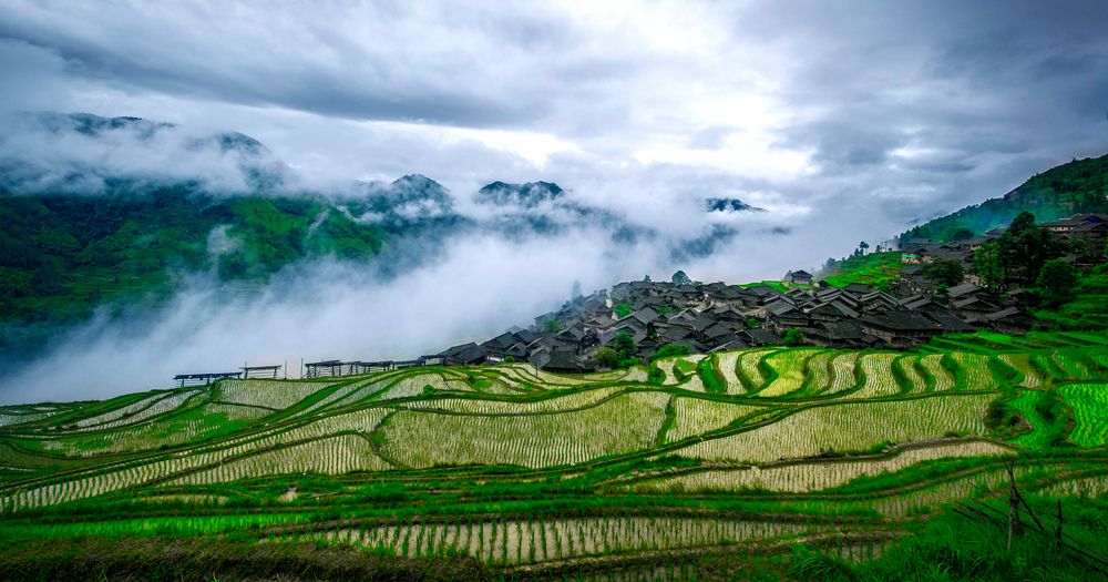 A scenic view of meihuazhou scenic area
