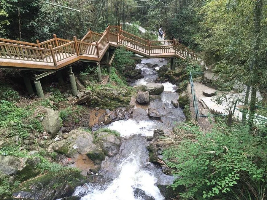 A scenic view of Meiling National Forest Park