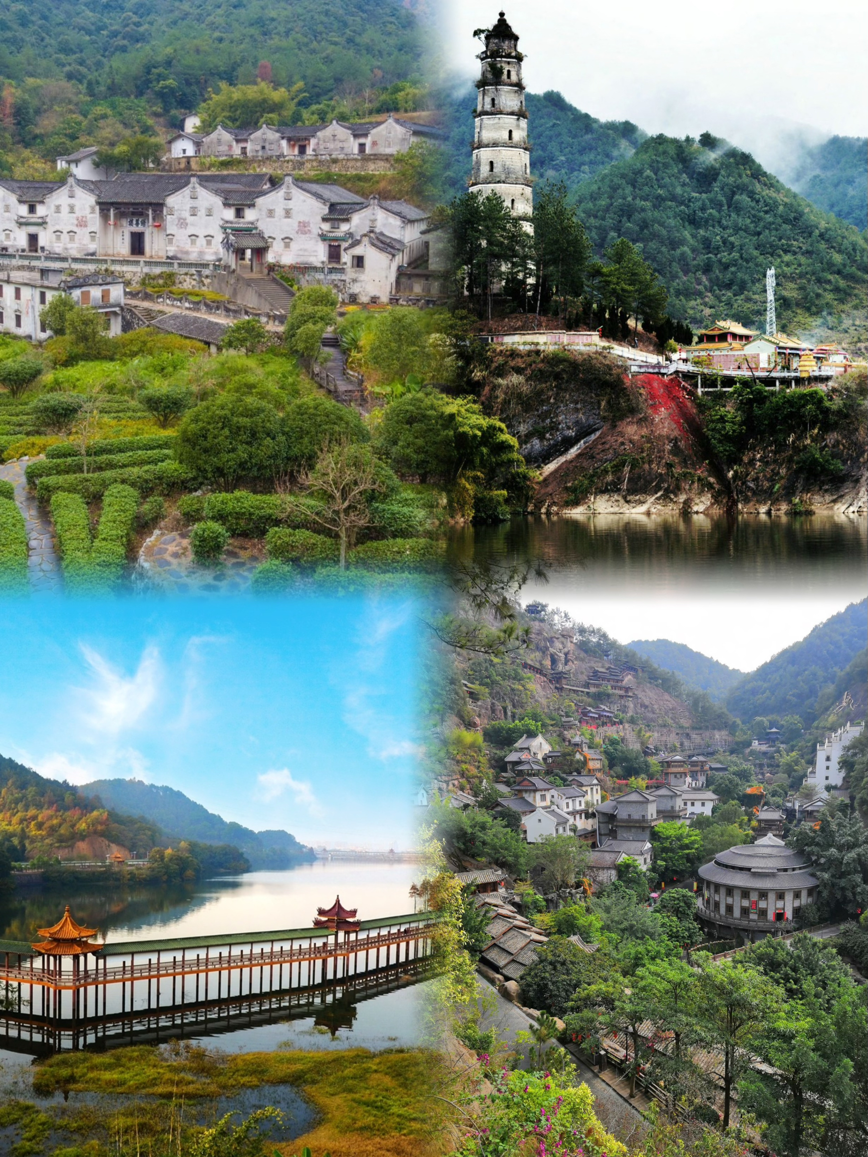 A scenic view of meizhou hakka walled village