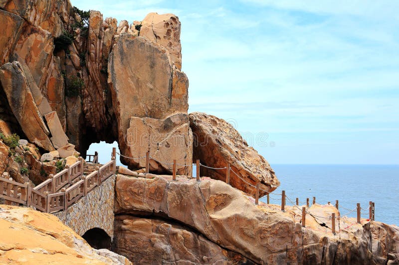A scenic view of meizhou island