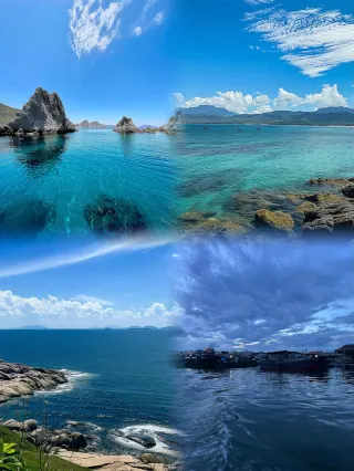 A scenic view of meizhou island