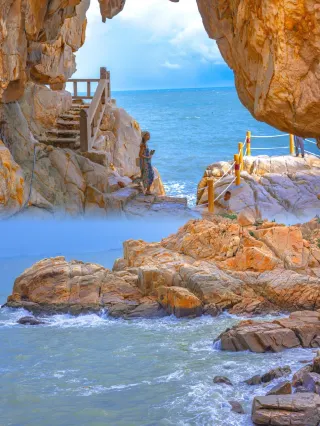 A scenic view of meizhou island