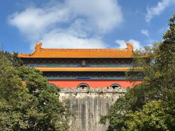 A scenic view of ming imperial mausoleum