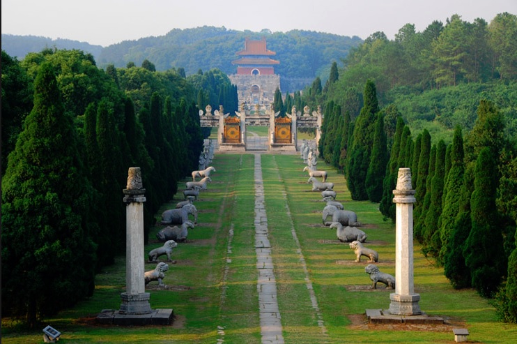 A scenic view of ming tombs