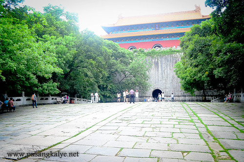 A scenic view of ming xiaoling mausoleum