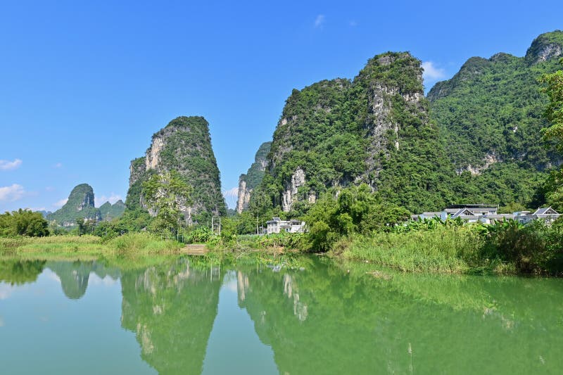 A scenic view of mingshi pastoral scenery