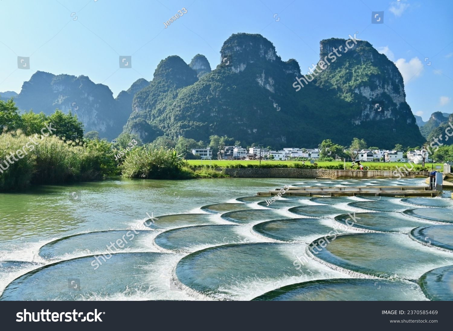 A scenic view of mingshi pastoral scenery