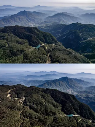 A scenic view of Mingyue Mountain