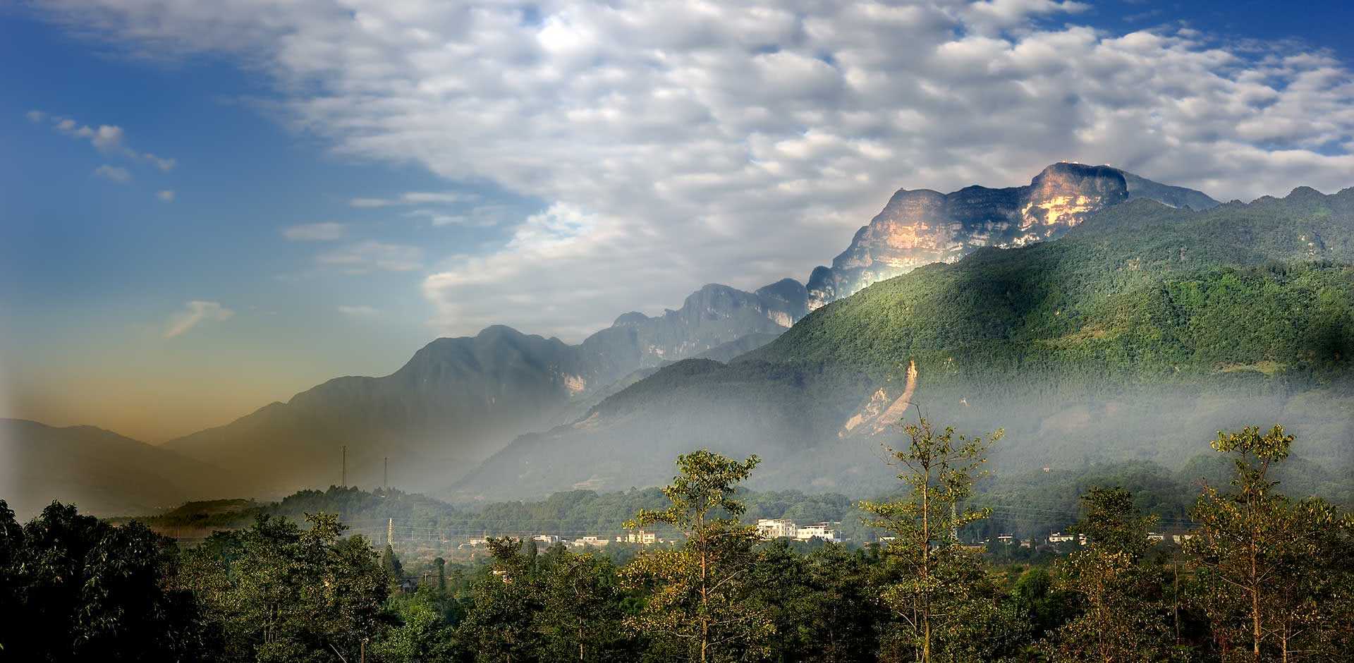 A scenic view of mount emei