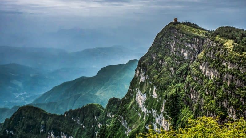 A scenic view of mount emei