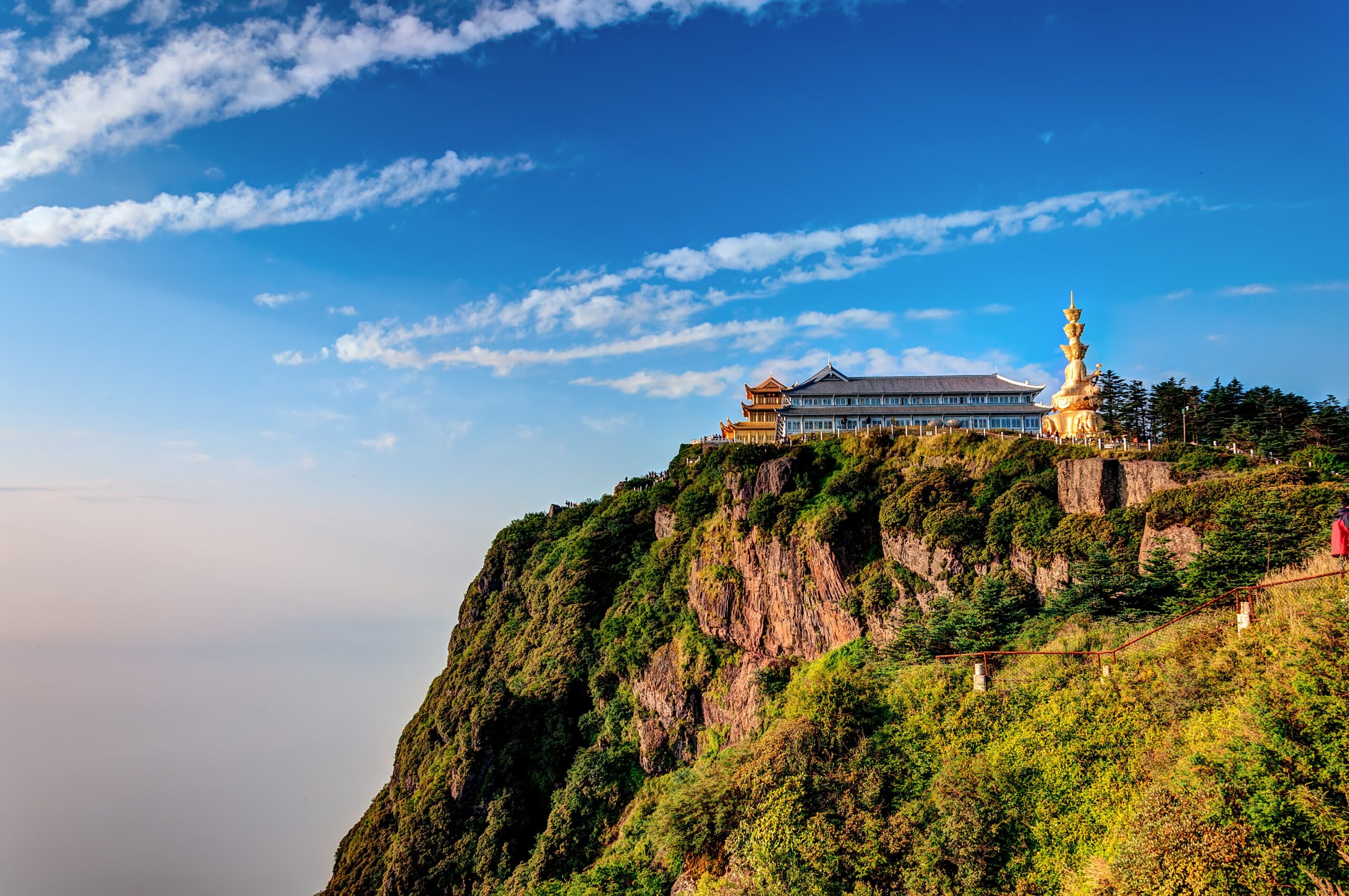 A scenic view of mount emei
