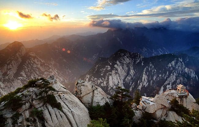 A scenic view of mount hua