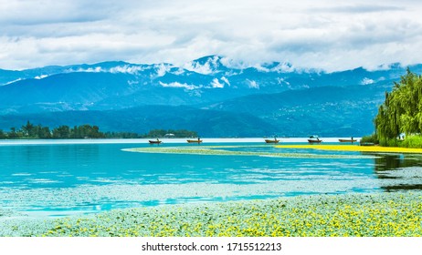 A scenic view of Mount Liangshan