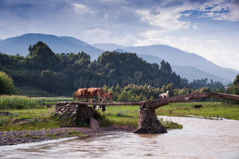 A scenic view of Mount Liangshan