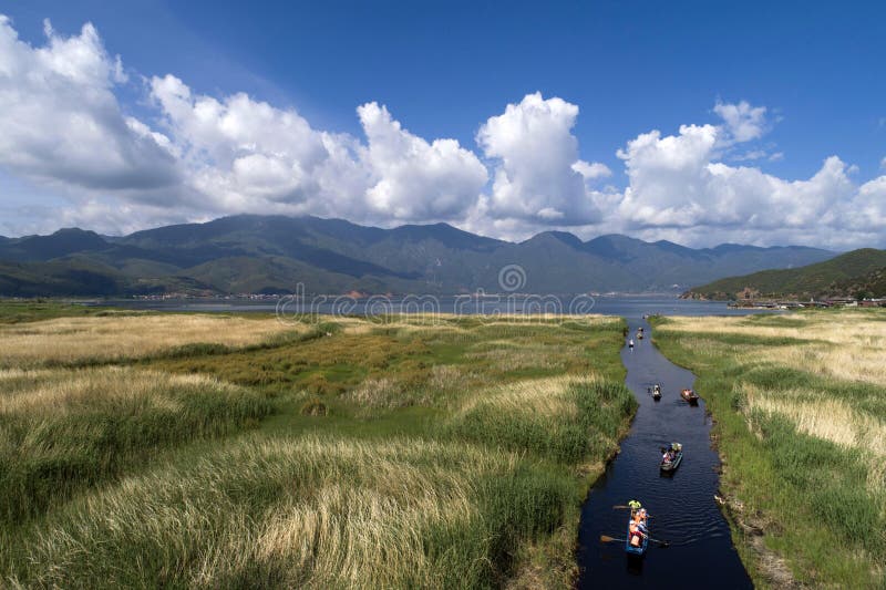 A scenic view of Mount Liangshan