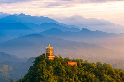 A scenic view of mount qingcheng