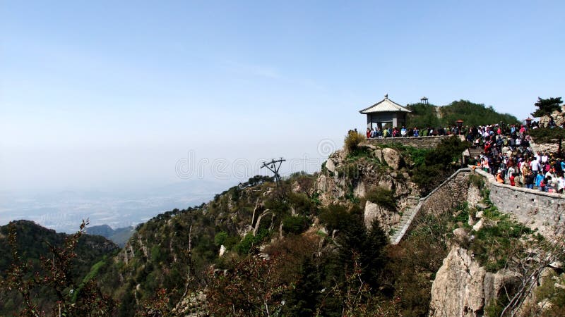 A scenic view of Mount Tai