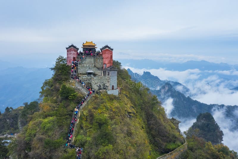A scenic view of mount wudang