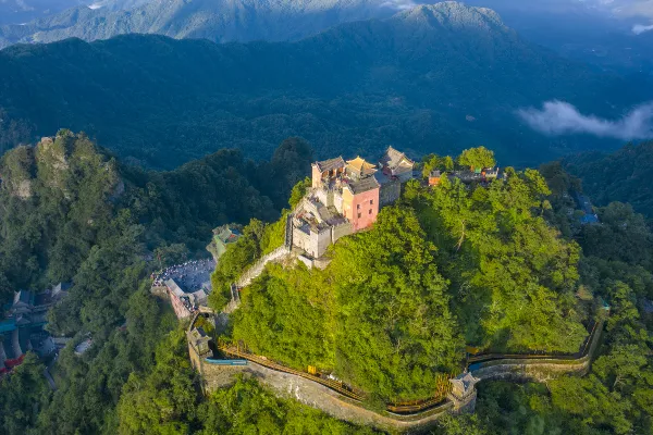 A scenic view of mount wudang
