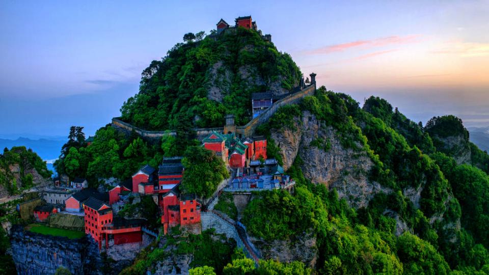 A scenic view of mount wudang
