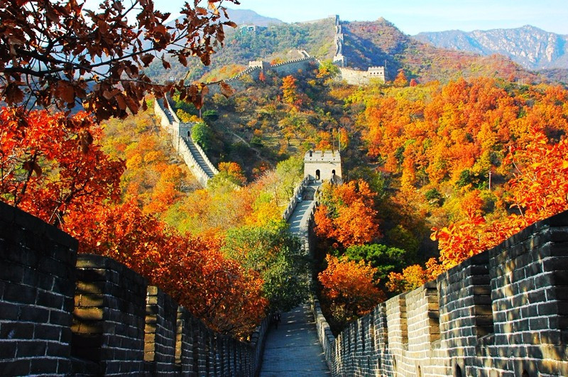 A scenic view of mutianyu_great_wall