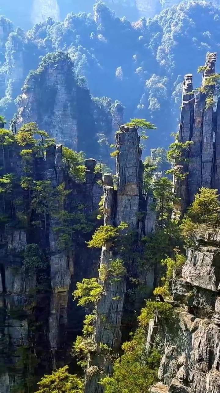 A scenic view of nanjian rock