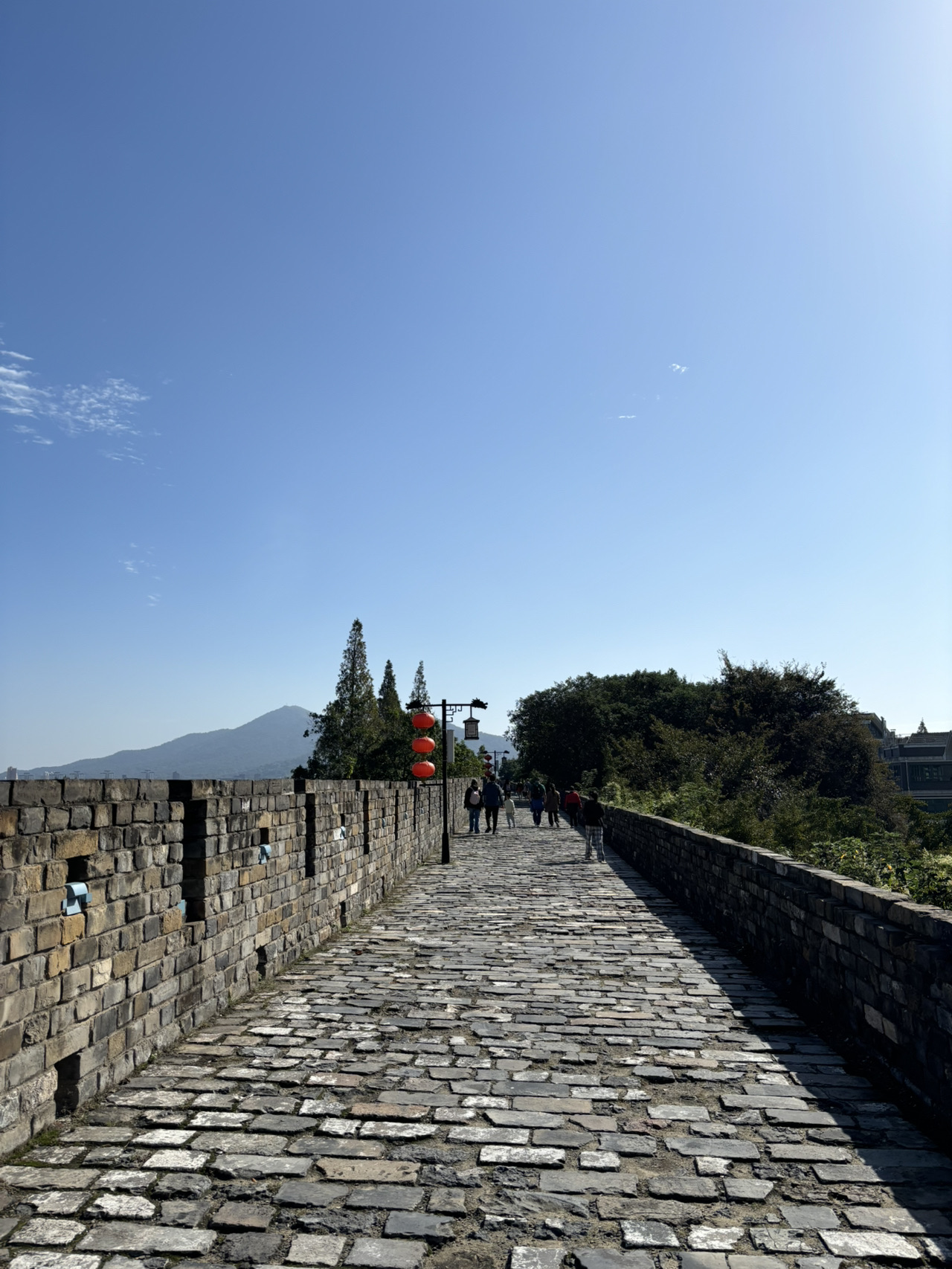 A scenic view of nanjing city wall