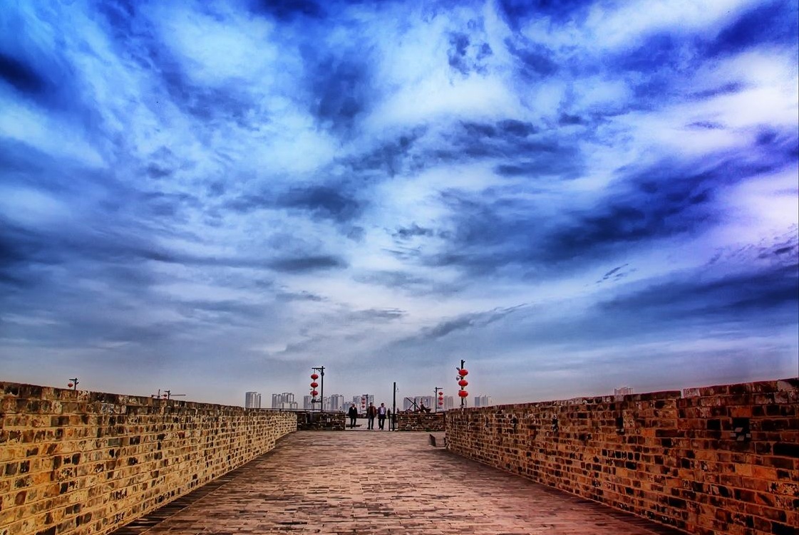 A scenic view of nanjing city wall