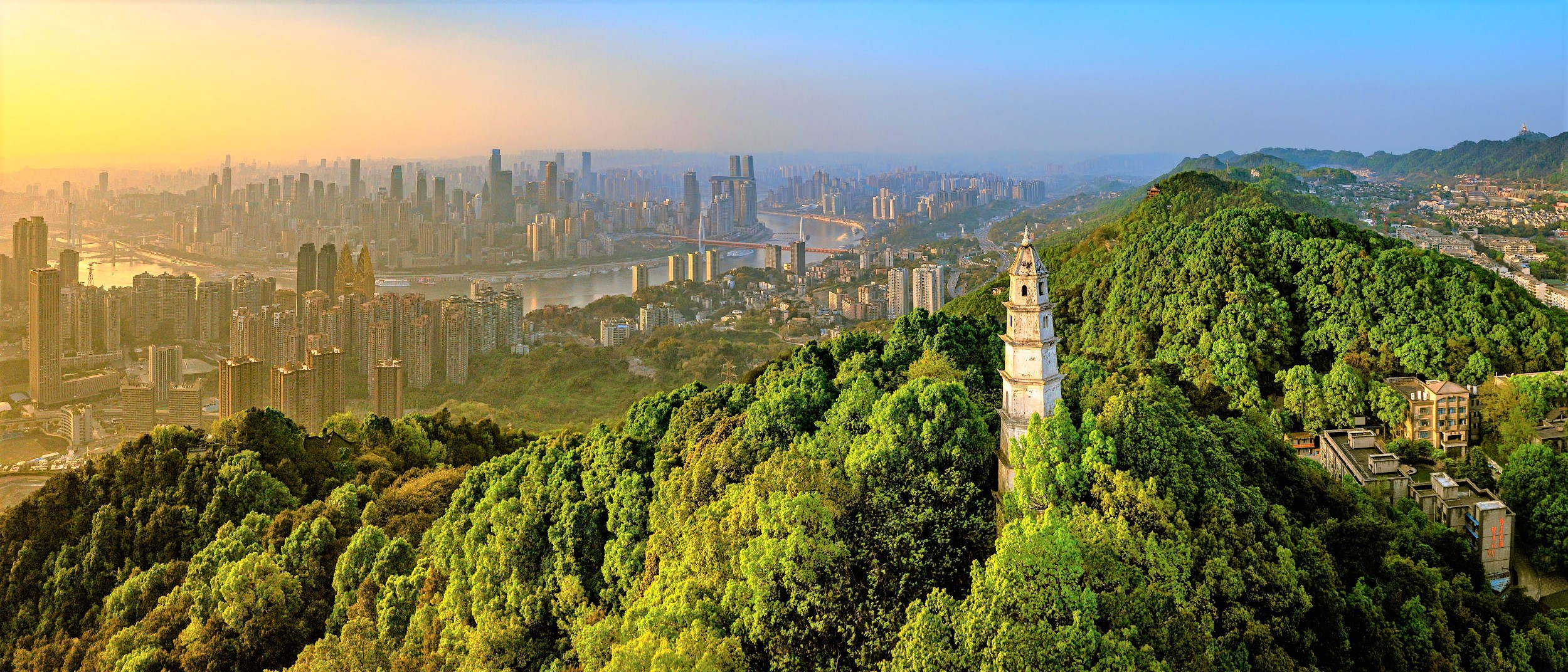 A scenic view of Nanshan Scenic Area