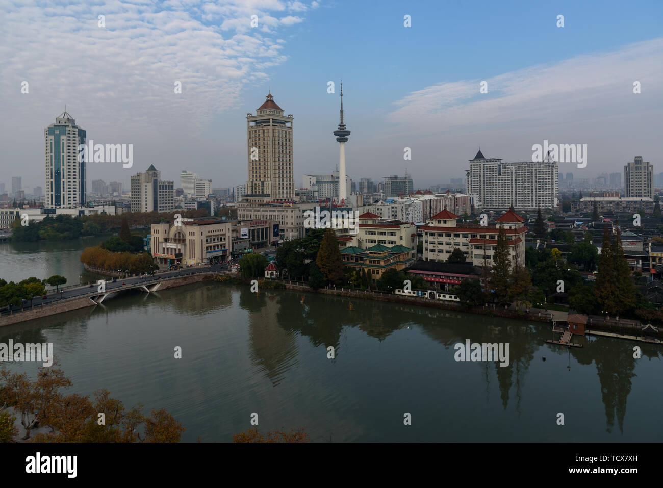 A scenic view of nantong city wall