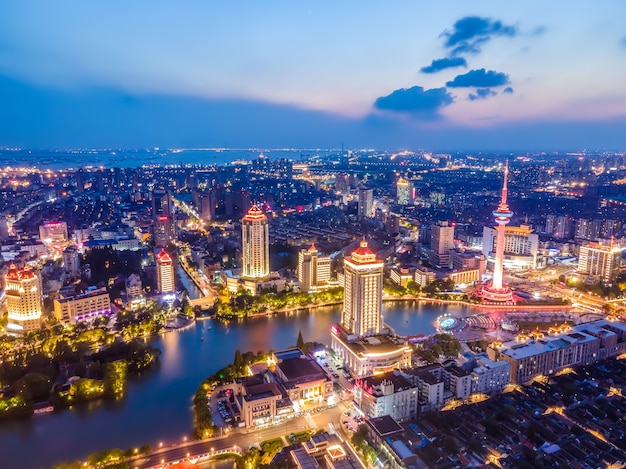 A scenic view of nantong city wall
