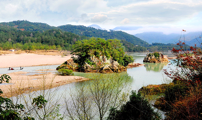 A scenic view of nanxi river