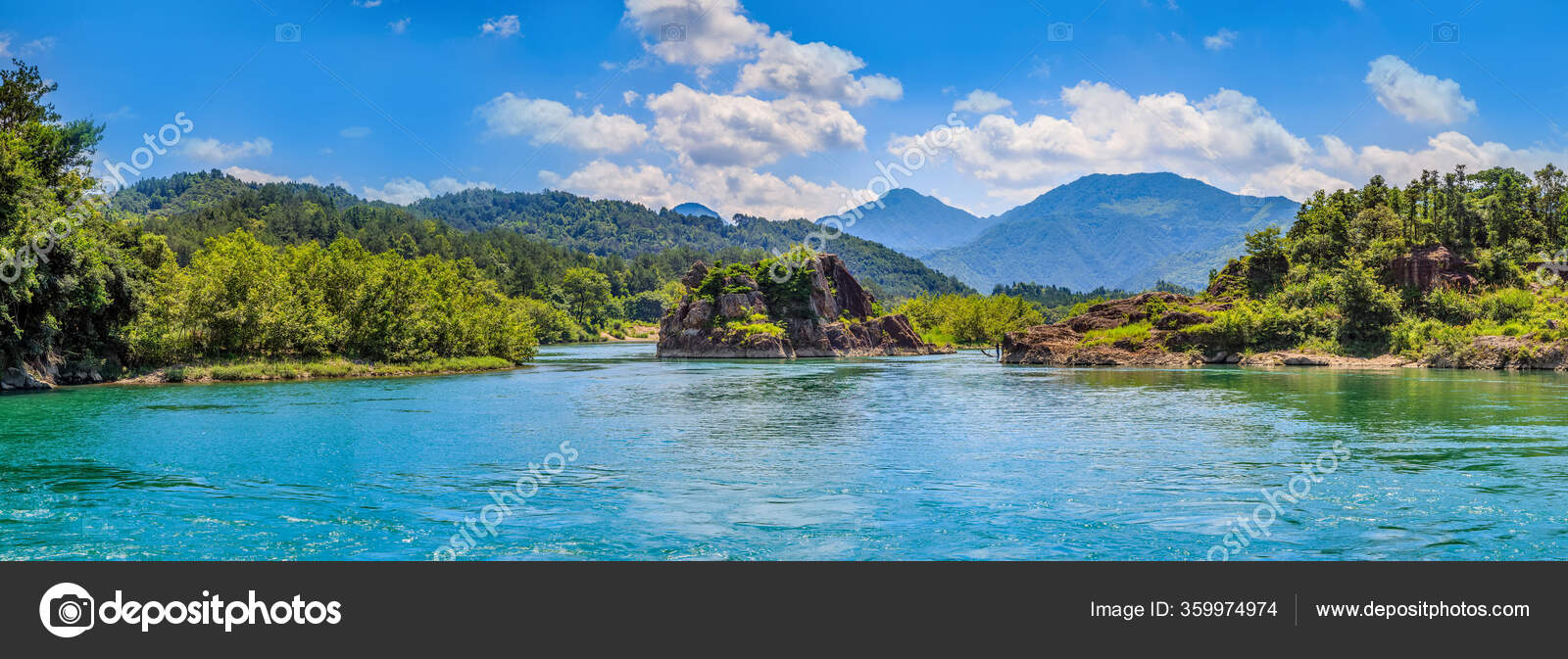 A scenic view of nanxi river