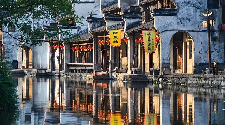 A scenic view of nanxun ancient town